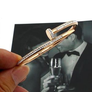 14k gold plated screw bracelet